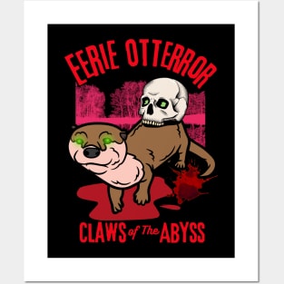 Eerie Otterror - Funny Horror Otter Posters and Art